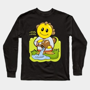 Smiley Aquarius Long Sleeve T-Shirt